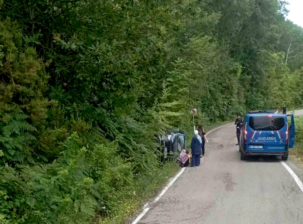 Kastamonu’da takla atan cipteki 1 kişi yaralandı