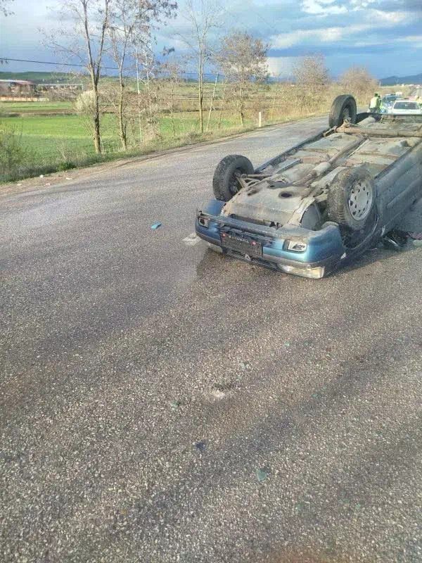 Kastamonu Taşköprü’de Meydana Gelen Trafik Kazasında Bir Kişi Yaralandı.