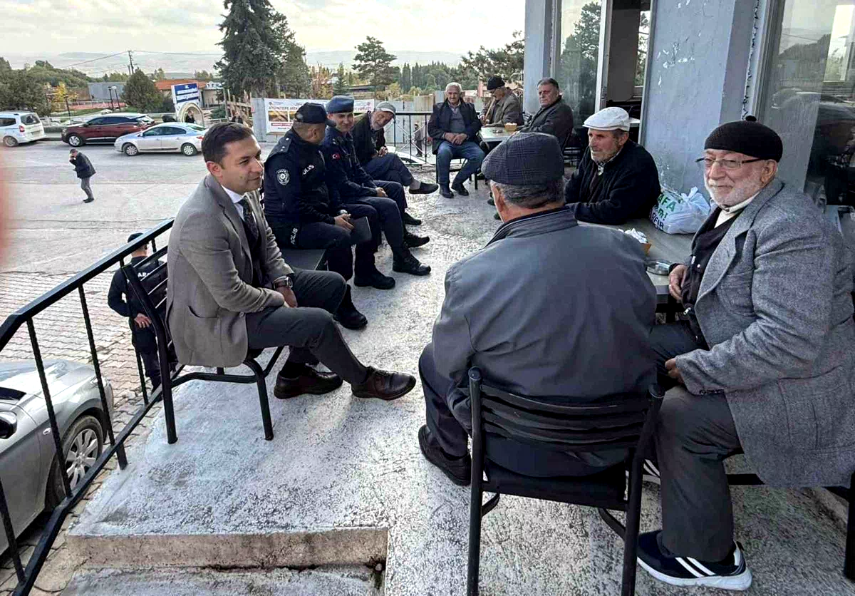 Kaymakam Yıldırım ve Ahat vatandaşların talep ve beklentilerini dinledi