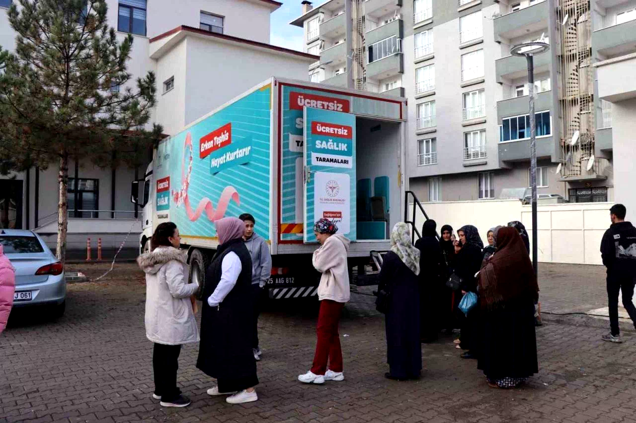KETEM tırı Oltu’da tarama yapıyor