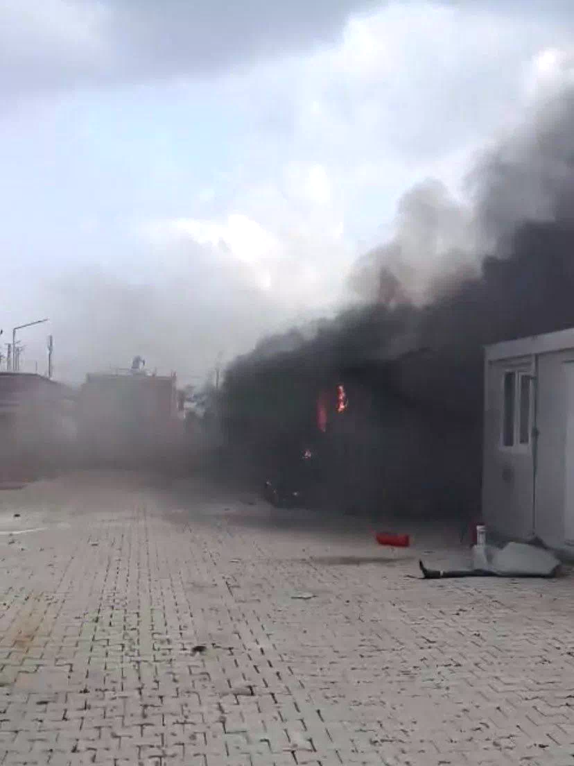 Kırıkhan’da konteyner yangını