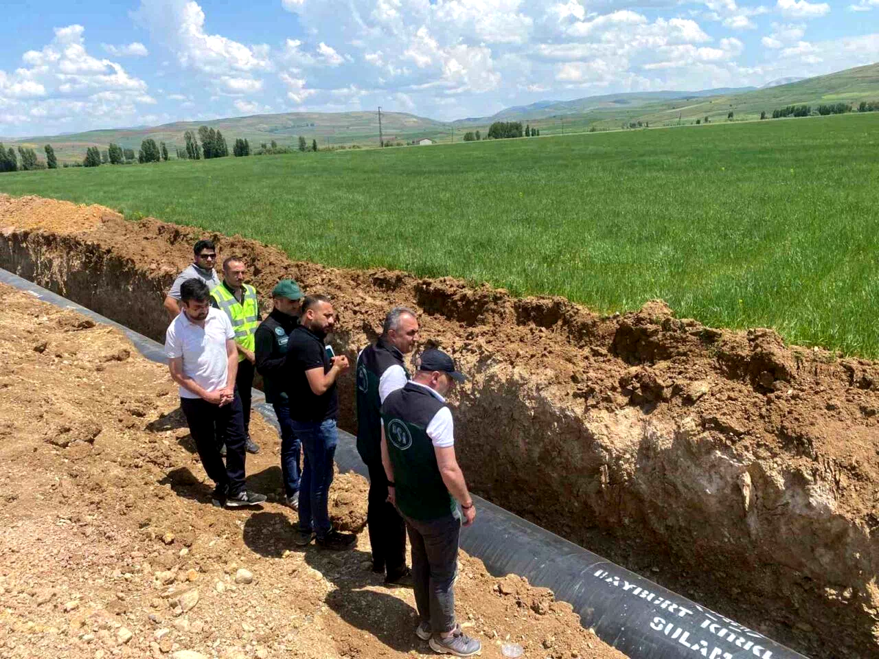 Kırklartepe Barajı sulama inşaatında çalışmalar devam ediyor