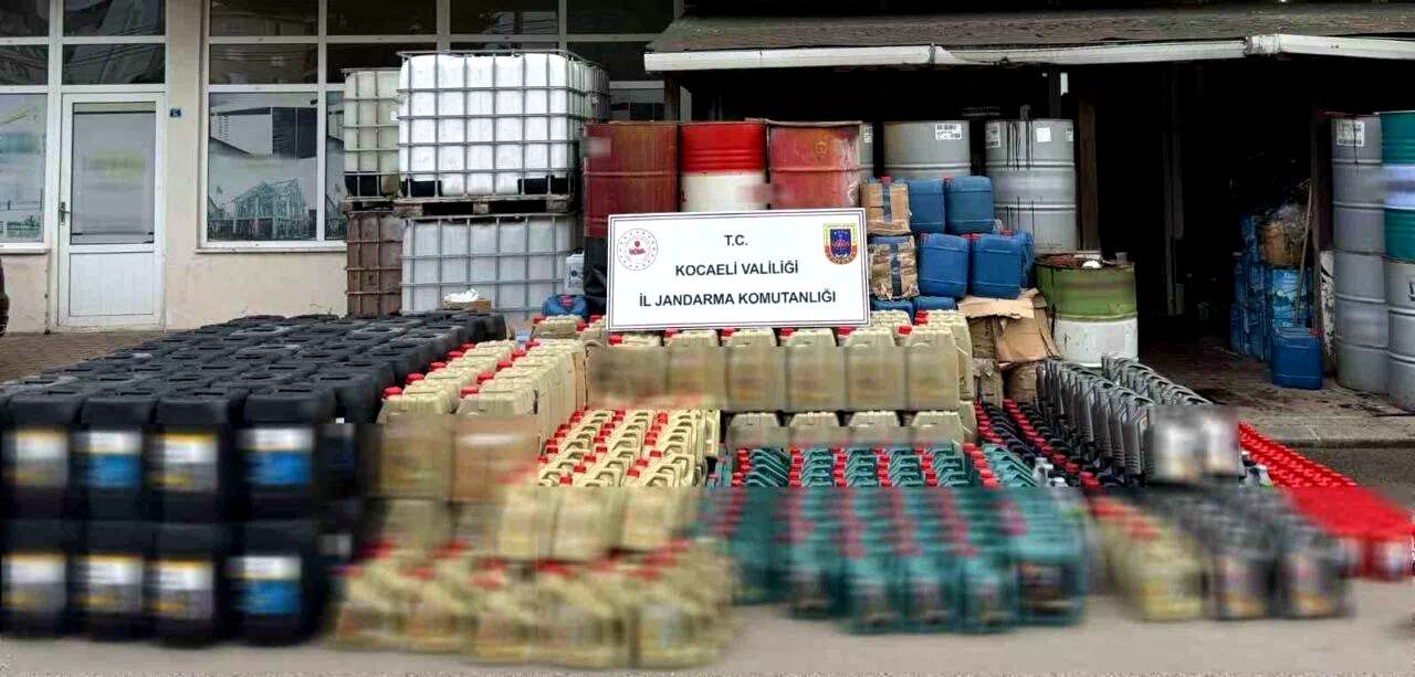 Kocaeli’de sahte madeni yağ operasyonu: 12 milyon TL’lik vurgun önledi