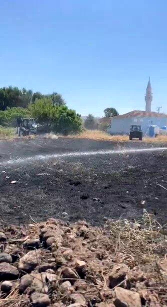 Kocaeli’de tarım arazisinde yangın çıktı