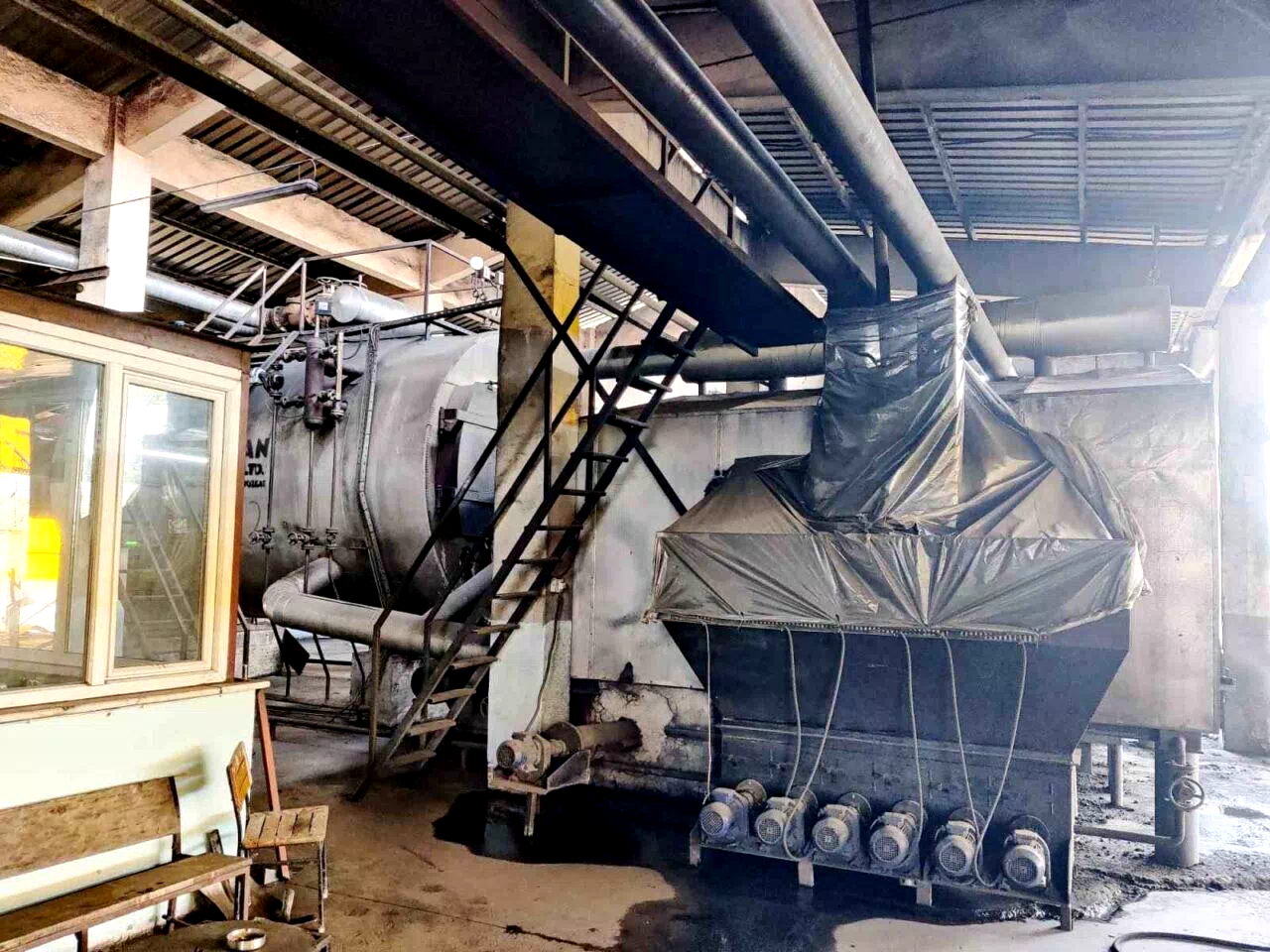Kömür tozu yaydığı iddia edilen fabrikaya yakın markaj
