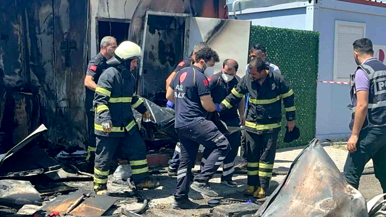Konteynerde yanarak ölen kişinin kimliği belirlendi