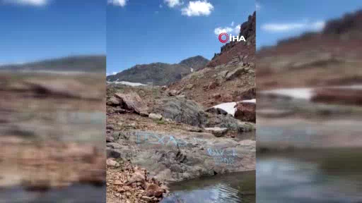 Koruma altındaki Artabel Gölleri’nde taraftar tahribatı