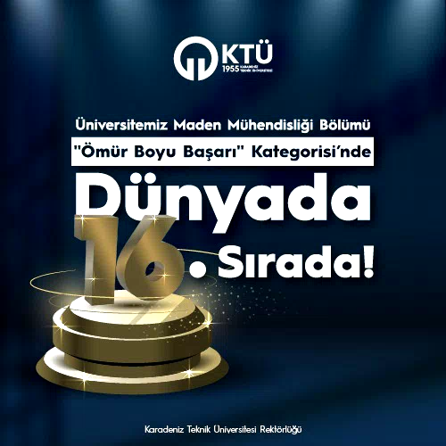 KTÜ Maden Mühendisliği Bölümü Dünya Sahnesinde!