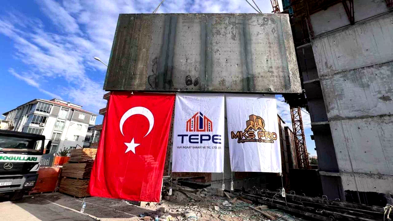 Malatya Güven Sitesi’nde beton işleri tamamlandı