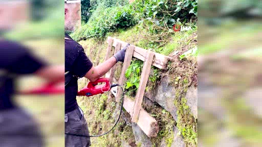 Merdiven hırsızlığına "Karadeniz usulü" çözüm: Duvarı deldi, merdiveni zincirledi