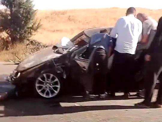 Merzifon’da otomobil takla attı: 1 yaralı