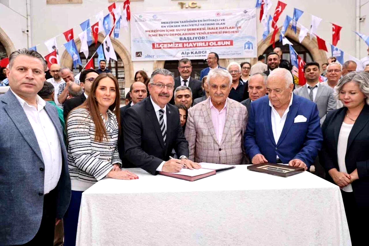 Merzifon’un içme suyu hattının yenileneceği projede imzalar atıldı
