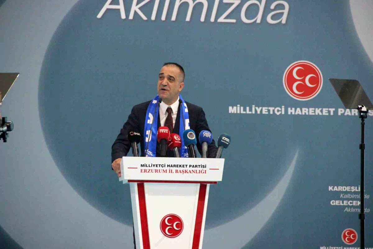 MHP Erzurum 15. olağan kongresi gerçekleşti: Adem Yurdagül yeniden başkan