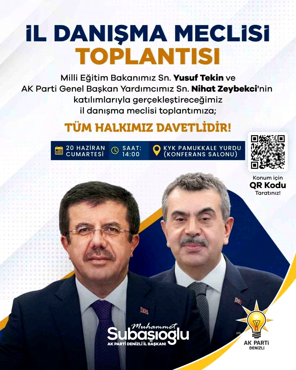 Milli Eğitim Bakanı Yusuf Tekin Denizli’ye geliyor