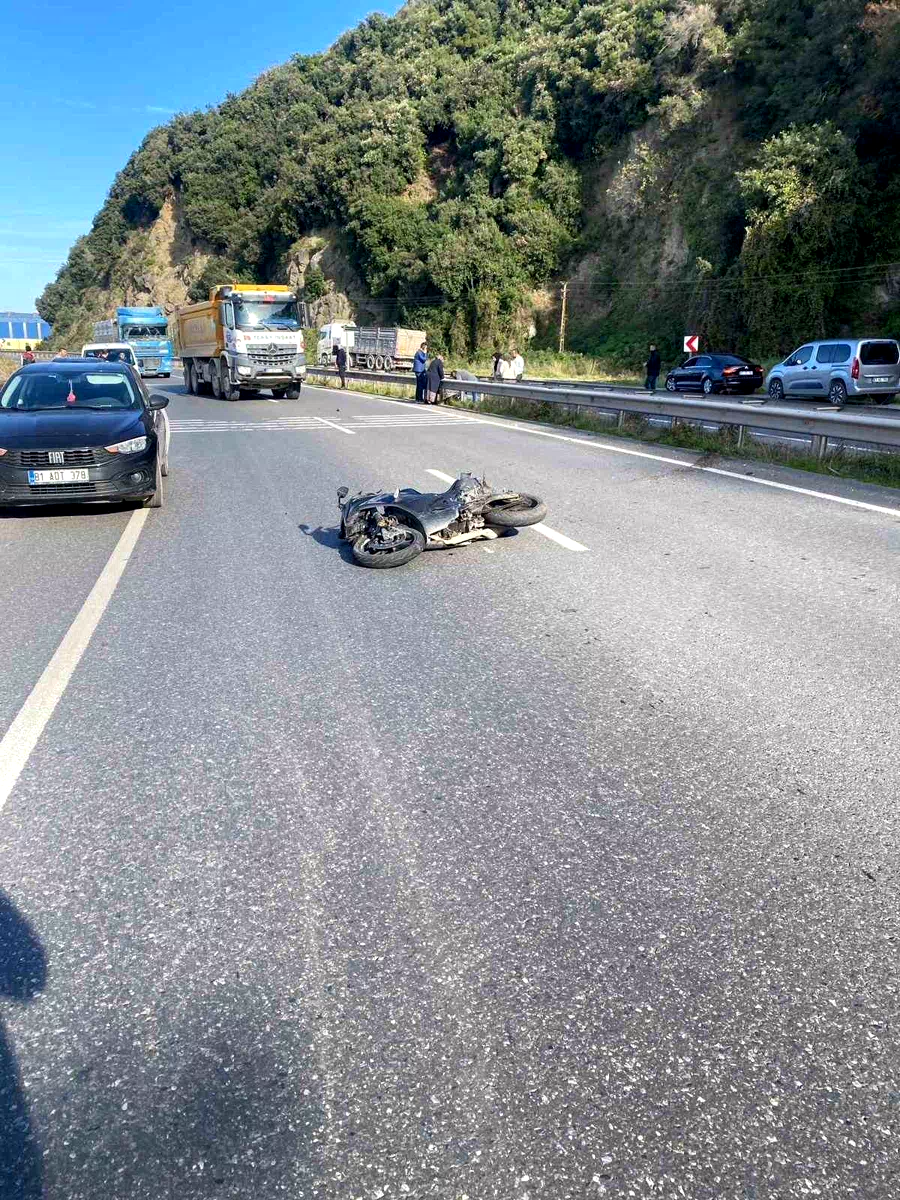Motosiklet kazasında 16 yaşındaki genç ağır yaralandı
