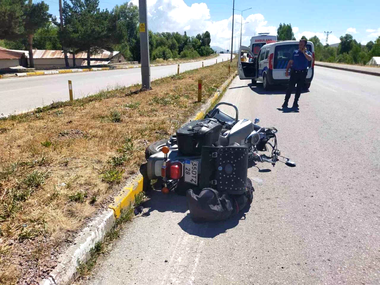 Motosikletin çarptığı yaya hayatını kaybetti