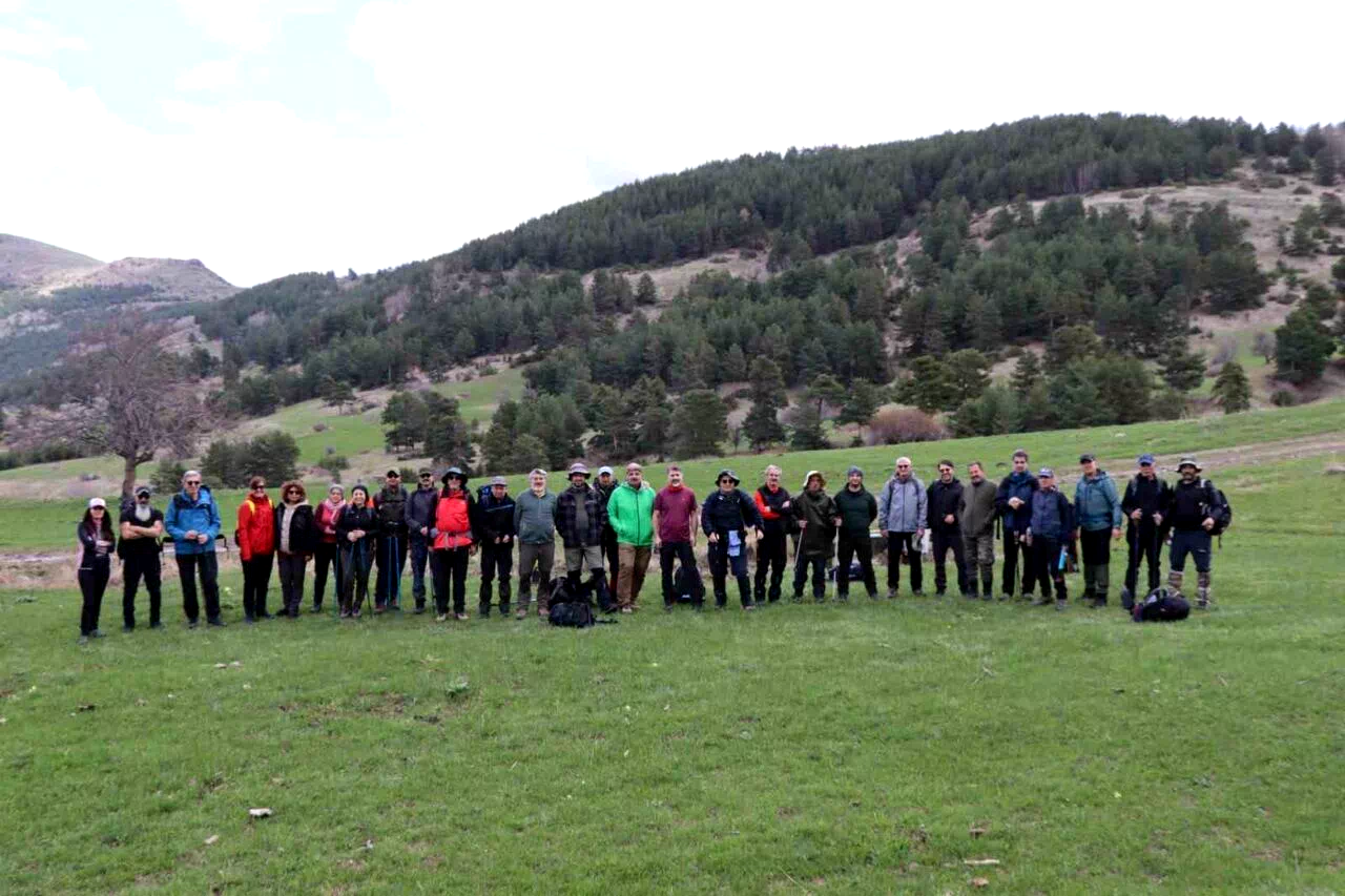 Muhteşem manzarada 17 kilometrelik yürüyüş