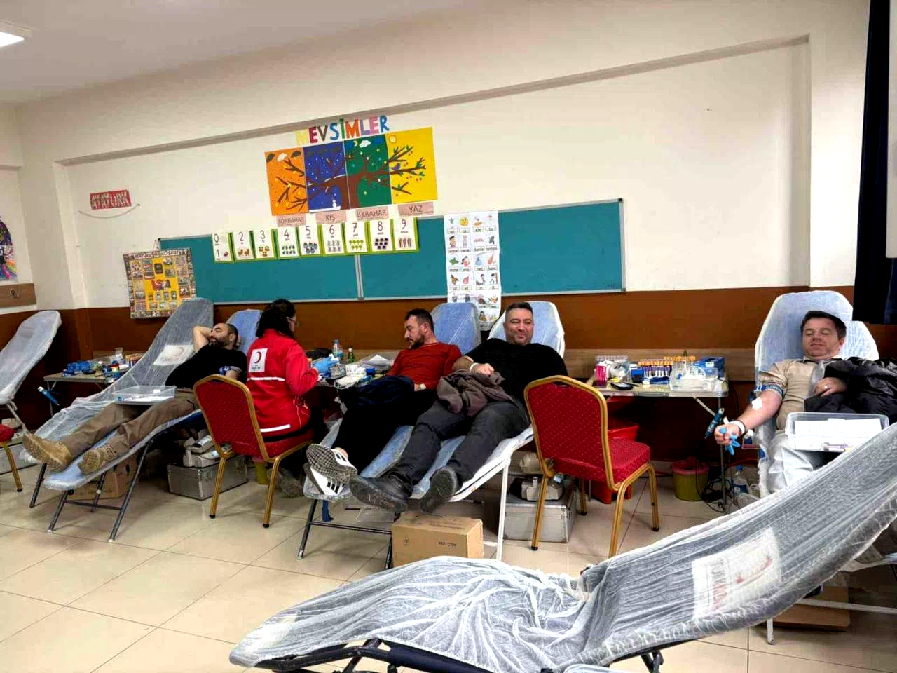 Okulda kan bağışı kampanyası