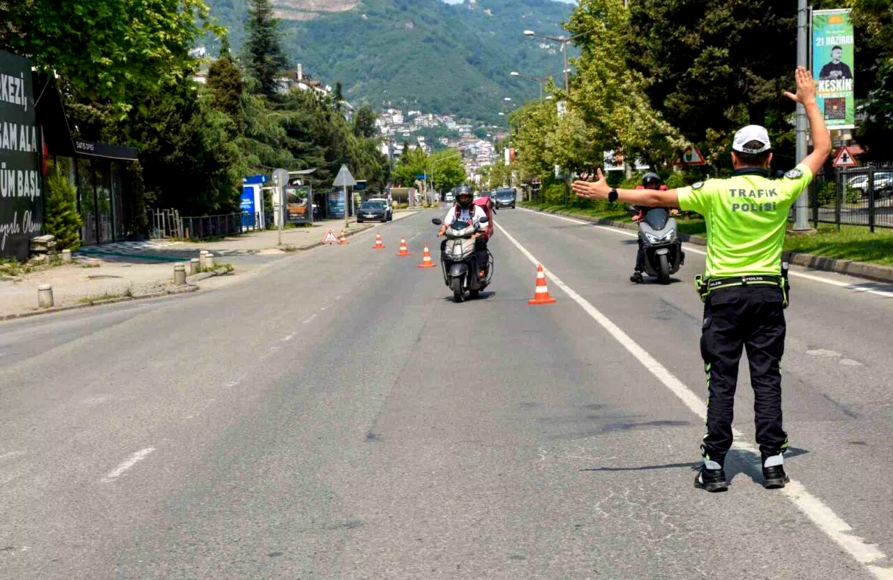 Ordu’da bir haftada 16 binden fazla araç ve sürücüsü denetlendi