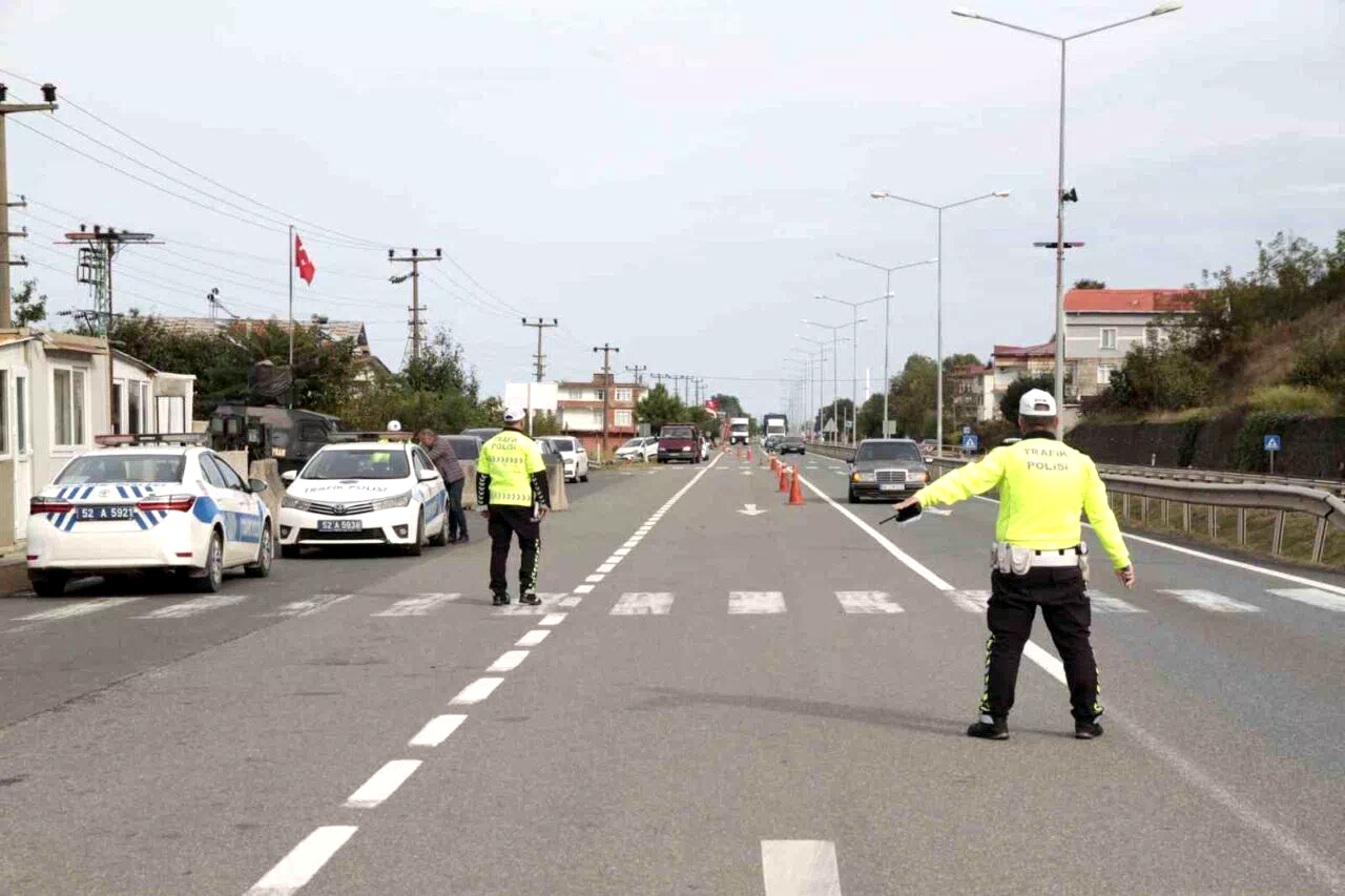 Ordu’da bir haftada 17 bin araç ve sürücüsü denetlendi