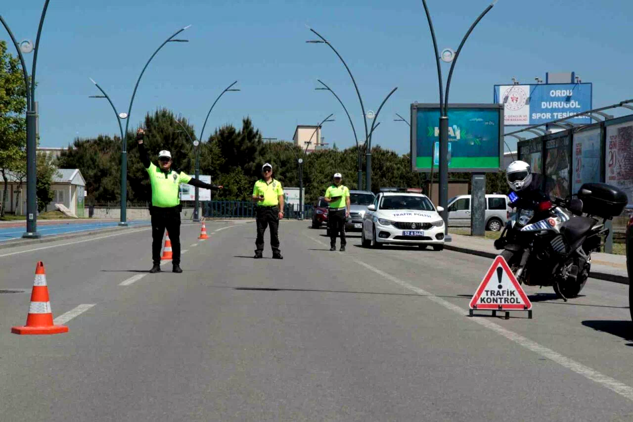Ordu’da bir haftada yaklaşık 17 bin araç ve sürücüsü denetlendi