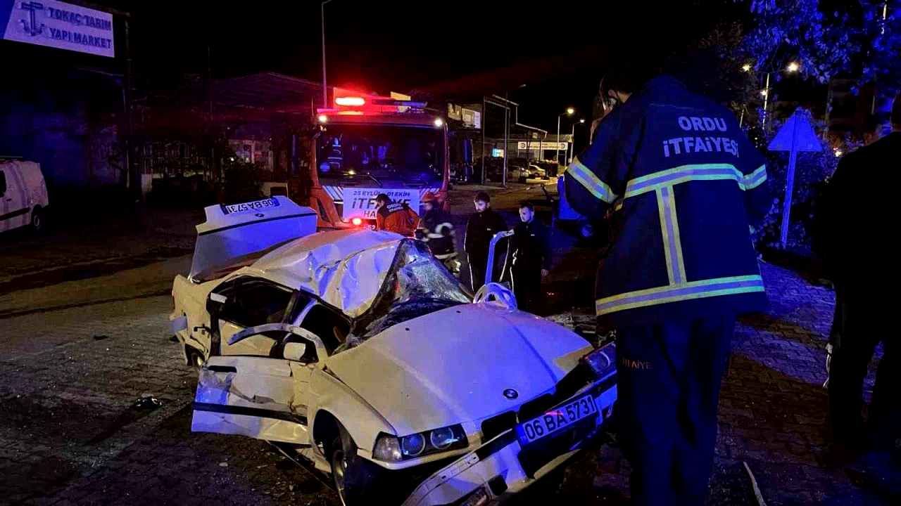 Ordu’da trafik kazası: 3 yaralı