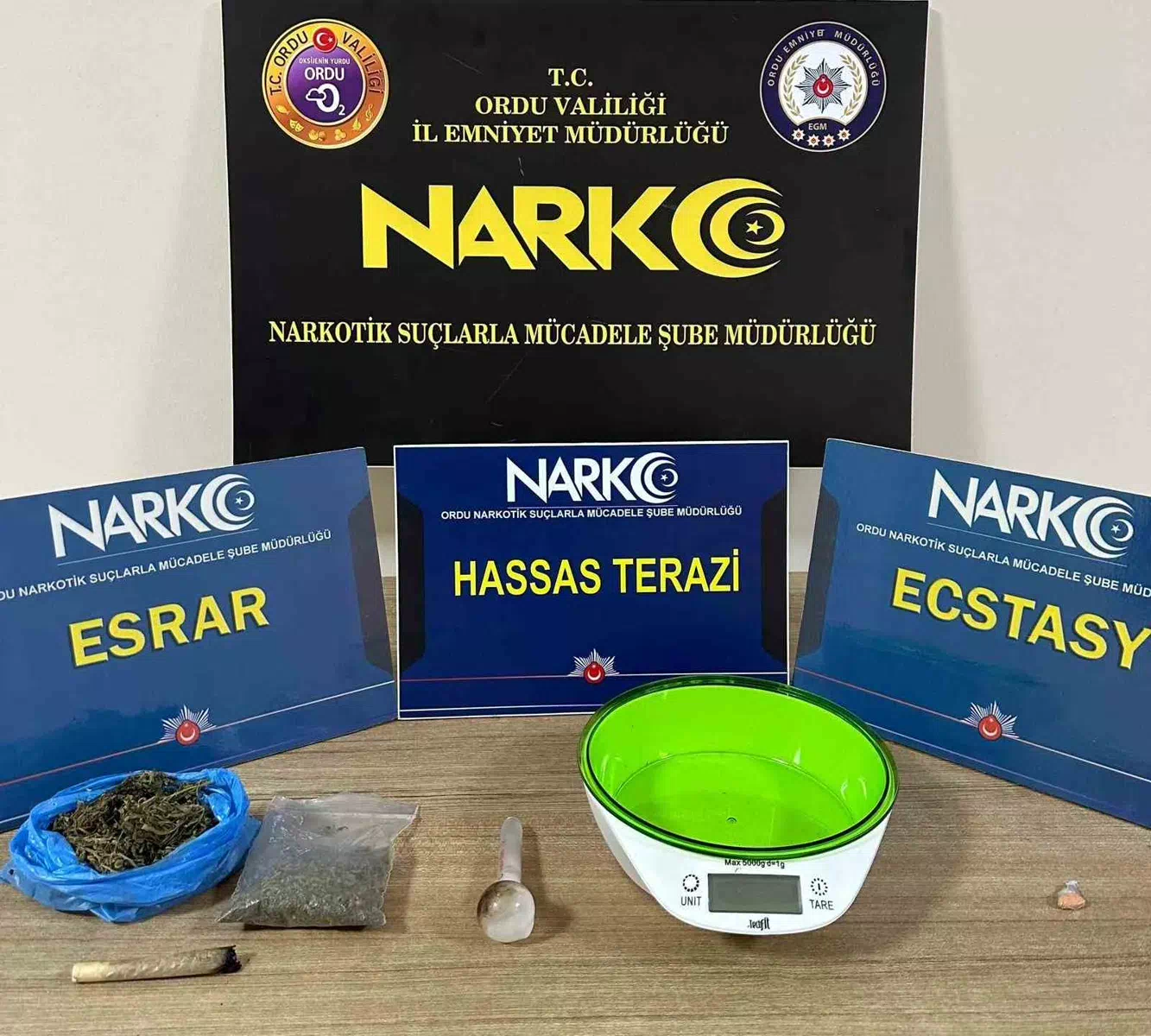 Ordu’da uyuşturucu operasyonlarında 1 tutuklama