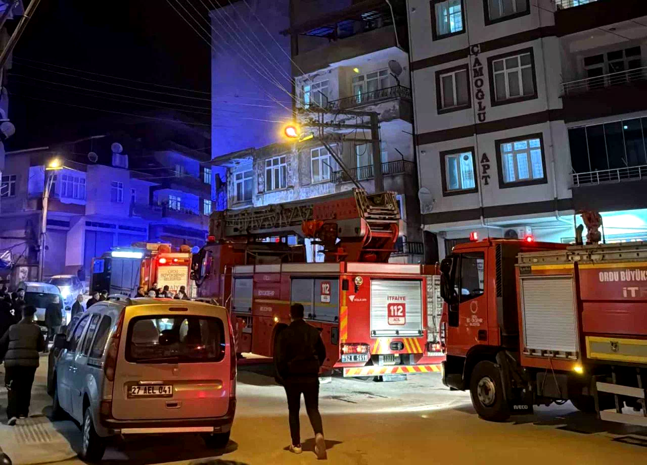 Ordu’da yangın ihbarı ekipleri harekete geçirdi