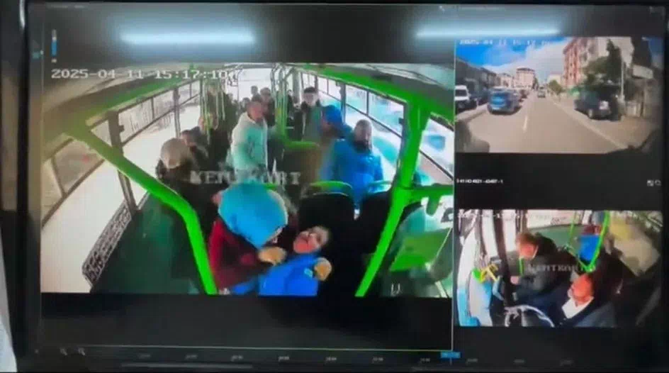 Otobüste yürekleri ağza getiren anlar: “Ömer, ne oldu?”