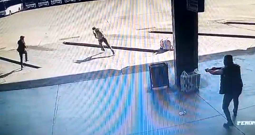 Otogarda yaşanan dehşet kamerada