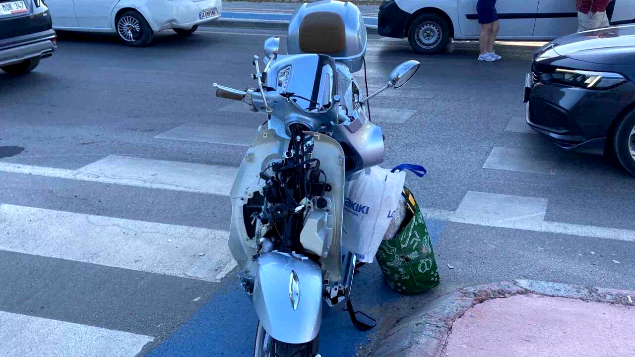 Otomobil ile çarpışan motosikletli ağır yaralandı