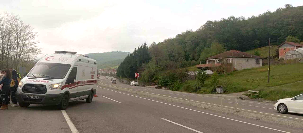 Otomobil tarlaya uçtu, dede ve iki torunu yaralandı