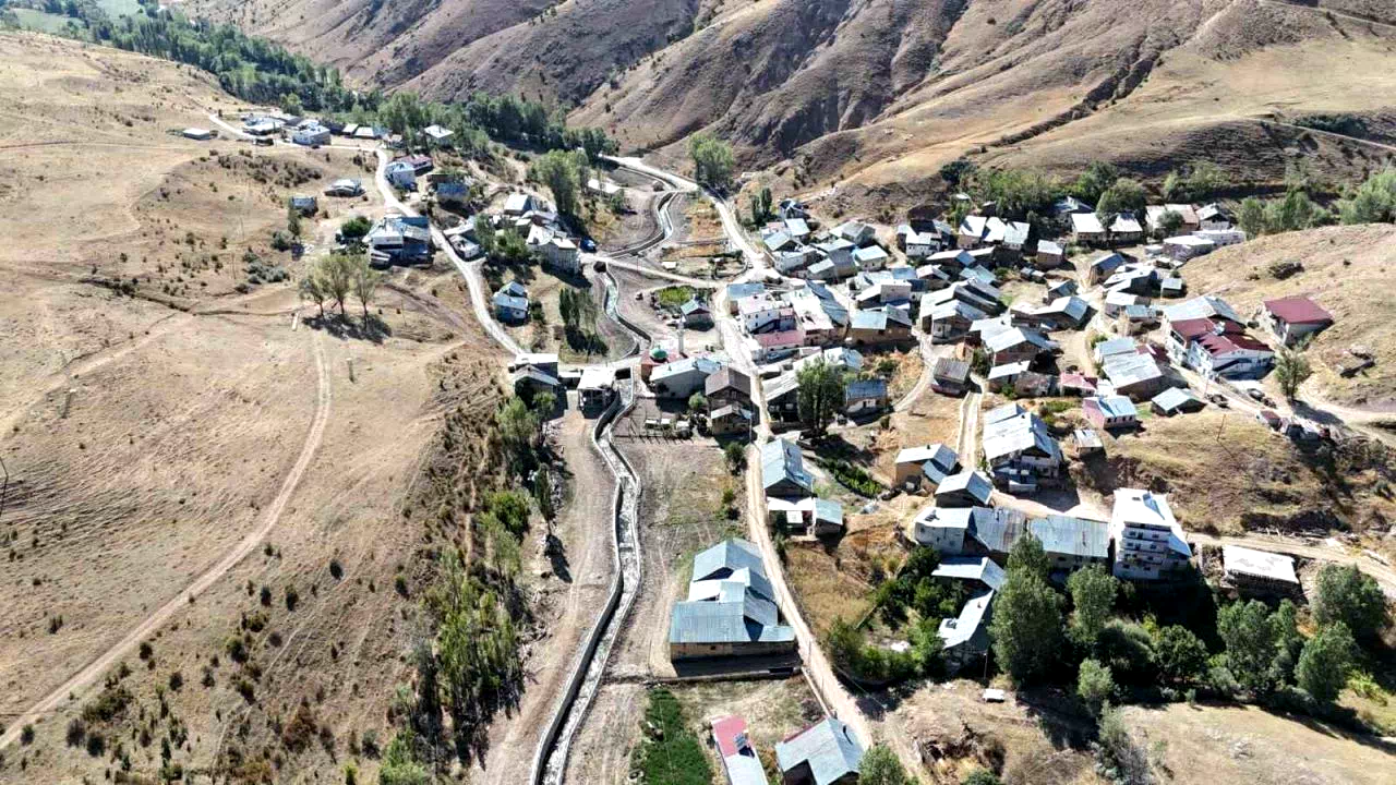 Pamuktaş köyündeki taşkın kontrol inşaatında sona gelindi