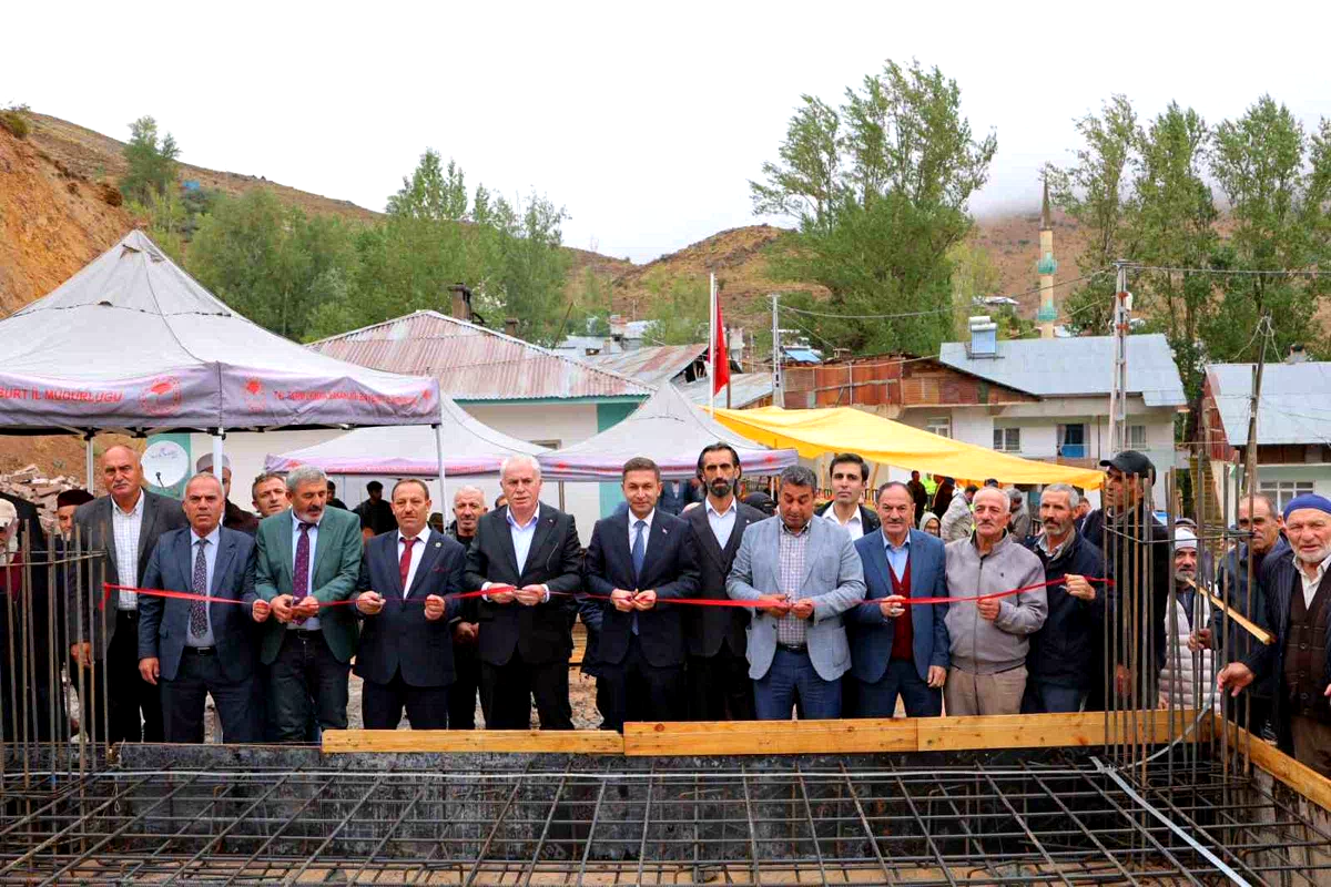 Pınargözü köy konağının temeli atıldı
