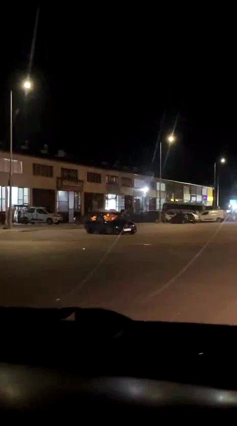 Polis aracının önünde drift attı, faturası ağır oldu