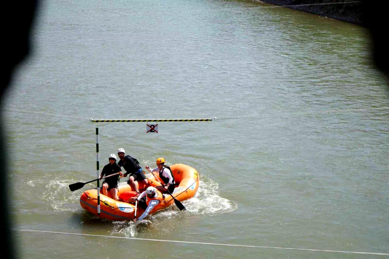 Rafting Şampiyonası’nın ikinci gününde slalom yarışları yapıldı