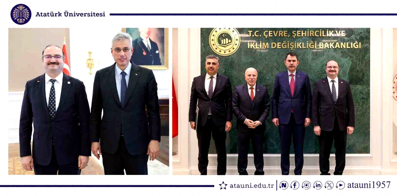 Rektör Hacımüftüoğlu, Bakan Memişoğlu ve Bakan Kurum’u ziyaret etti