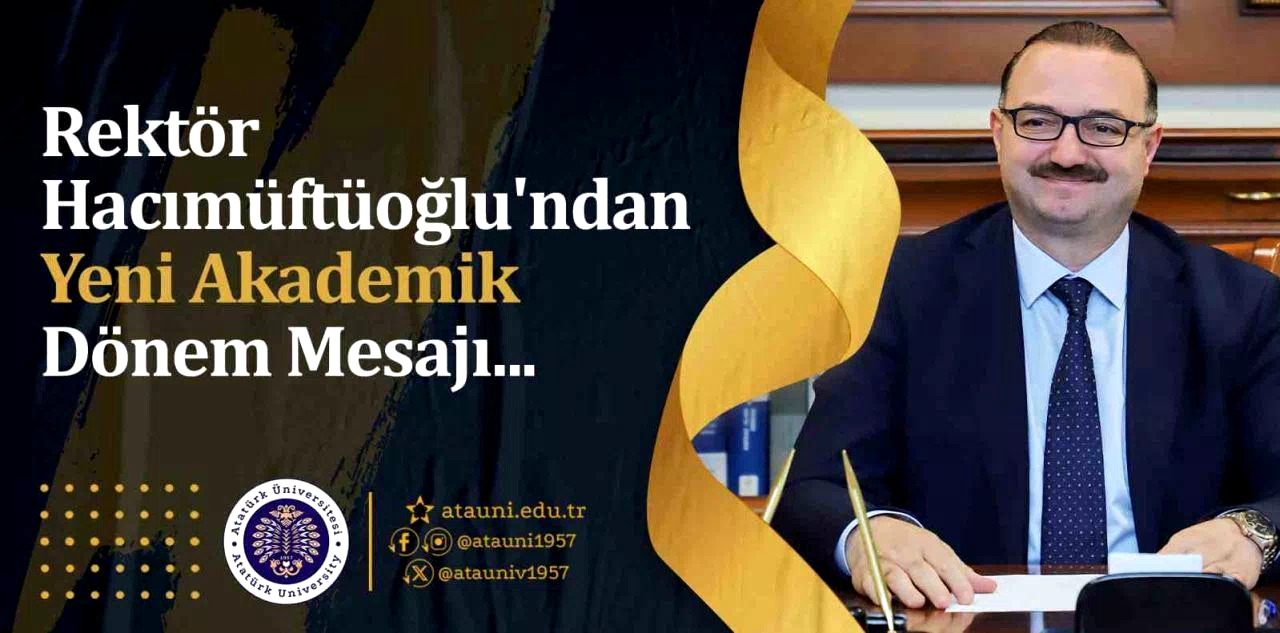Rektör Hacımüftüoğlu’ndan yeni akademik dönem mesajı