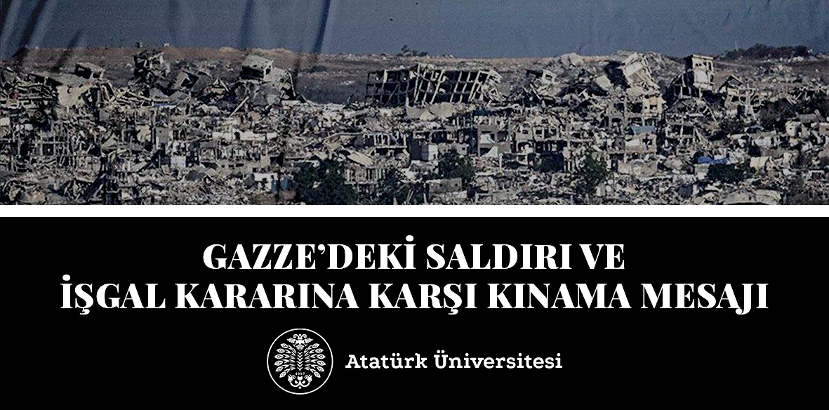Rektör Prof. Dr. Hacımüftüoğlu’ndan Gazze’deki saldırı ve işgal kararına karşı kınama mesajı