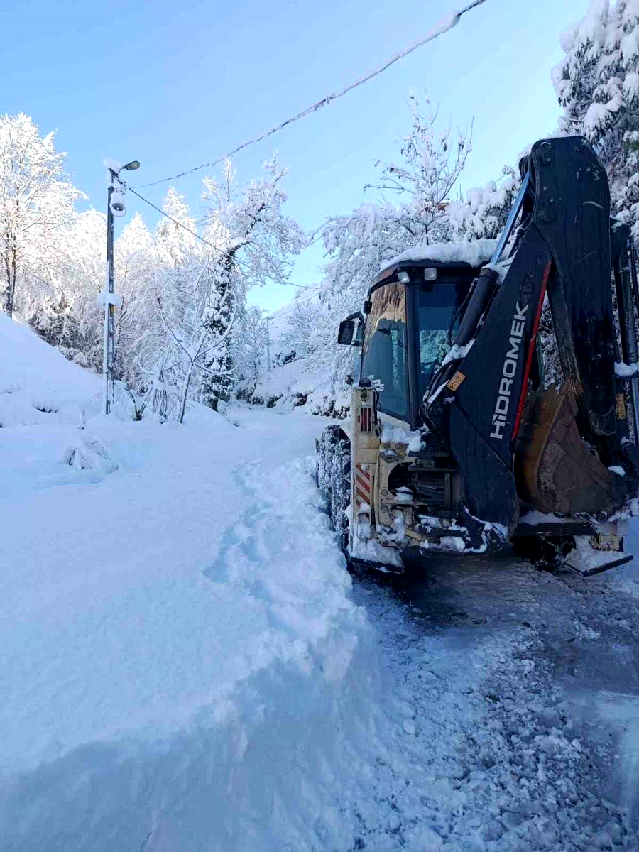 Rize’de 16 köy yolu kara teslim oldu