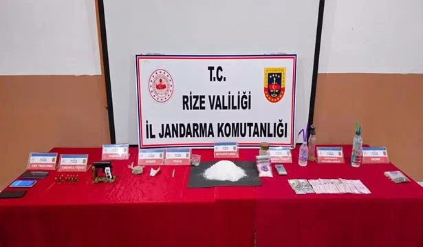 Rize’de düzenlenen uyuşturucu operasyonunda 1 kişi tutuklandı!