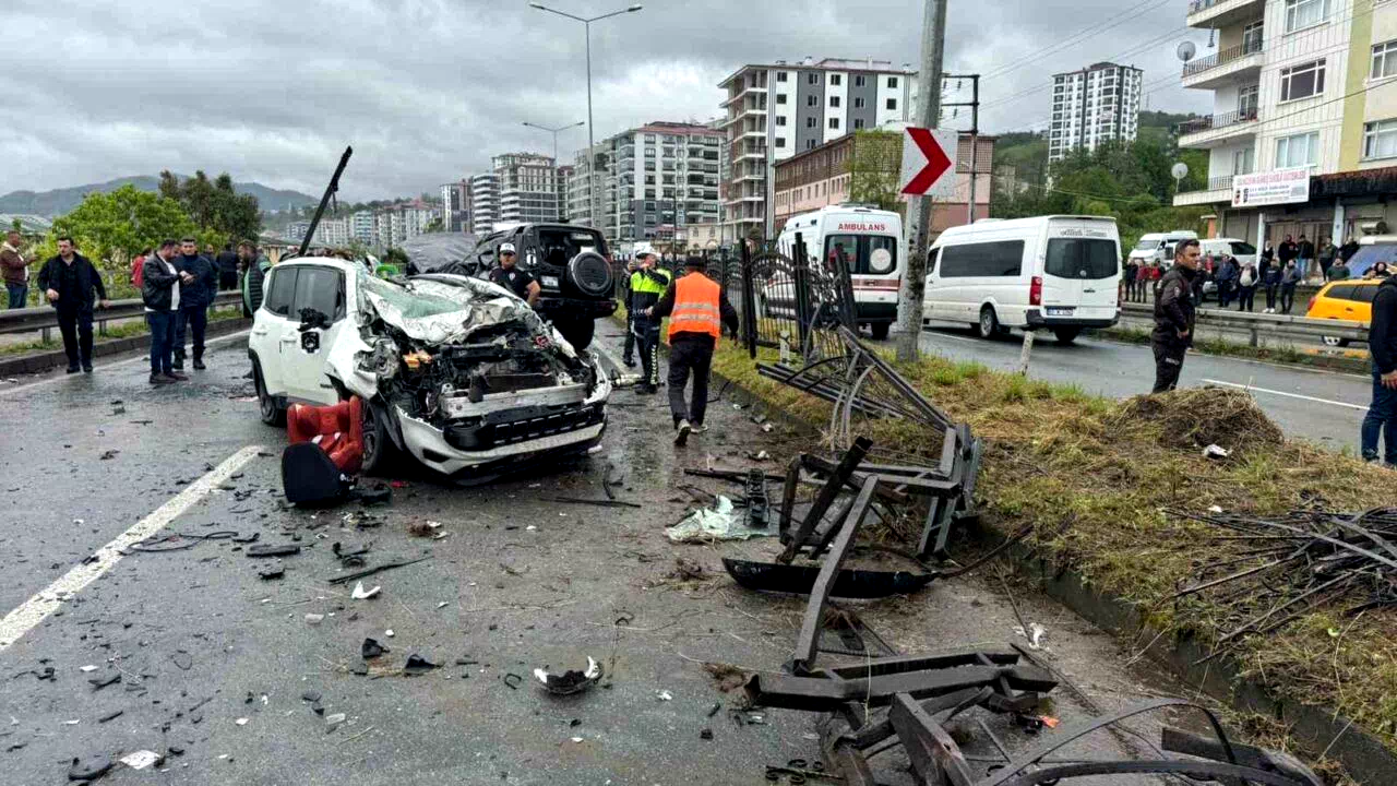 Rize’de feci kaza: 1 ölü, 7 yaralı