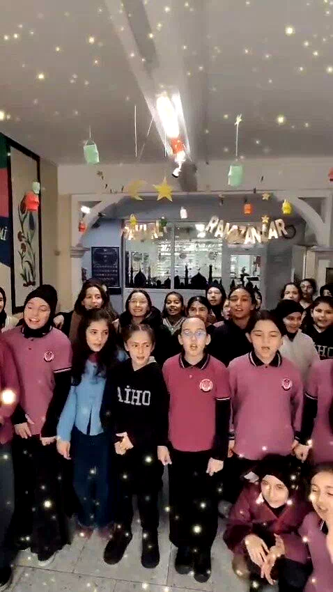 Rize’de okullarda öğrencilerin Ramazan coşkusu