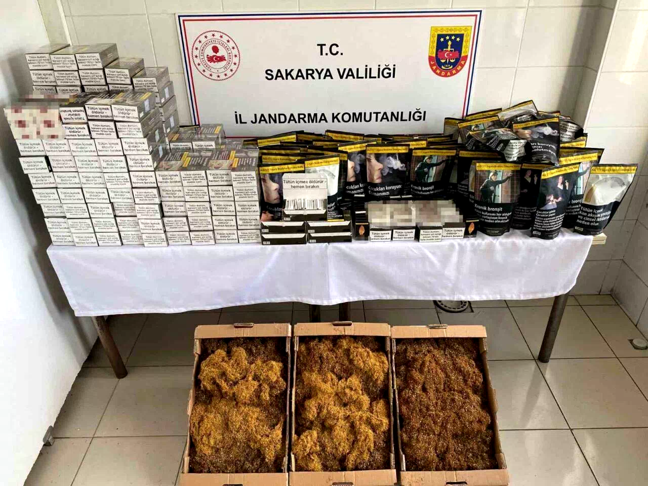 Sakarya’da on binlerce makaron ele geçirildi