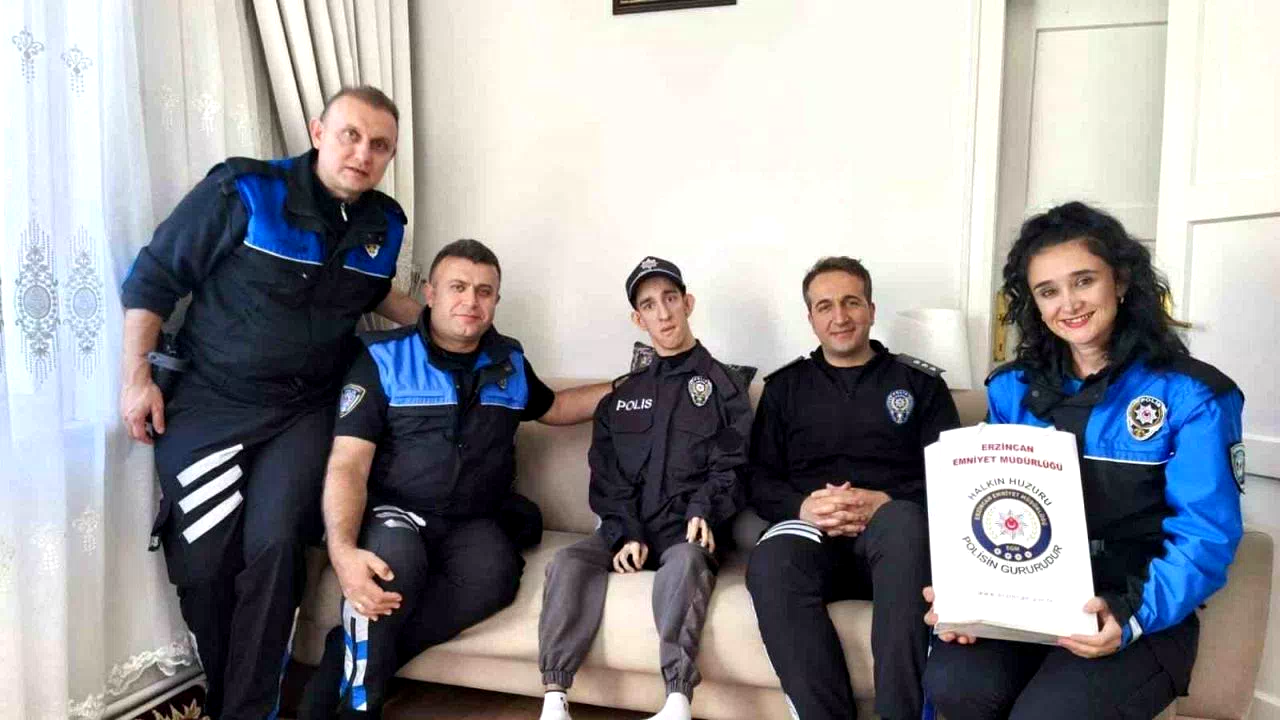 Samet’in polis üniforması giyme hayali gerçek oldu