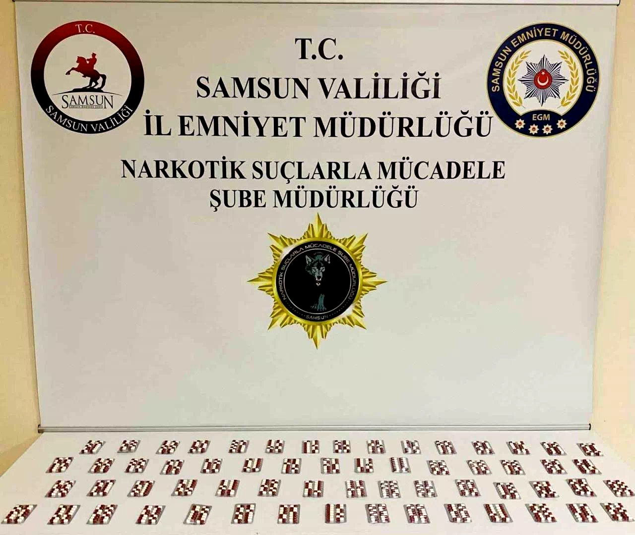 Samsun’da Gerçekleşen Operasyonda 840 Sentetik Ecza Ele Geçirildi