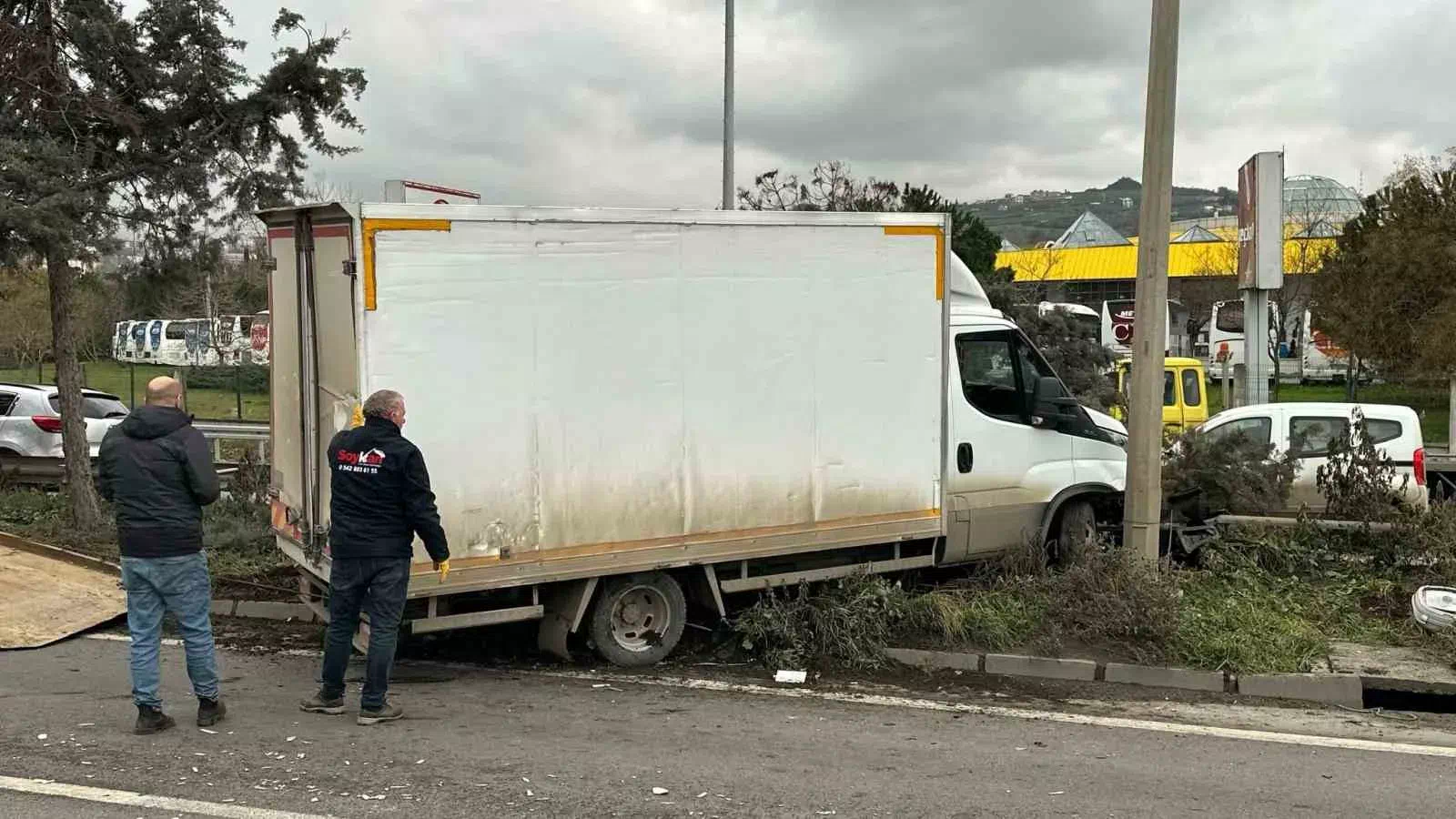 Samsun’da Tırın Kamyonete Çarptığı Kazada 1 Yaralı.