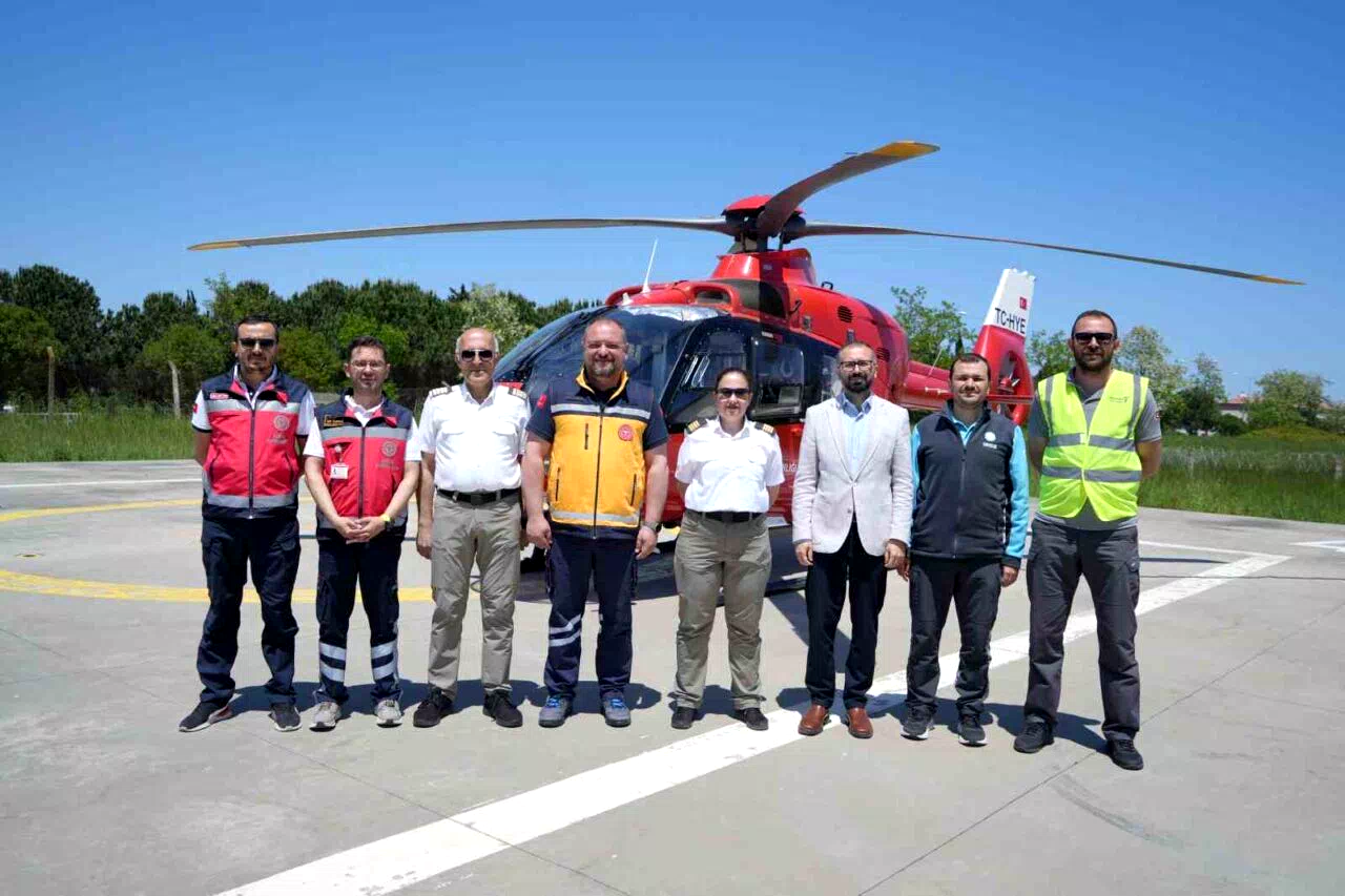 Samsun’daki ambulans helikopter 5 yılda bin 190 hastanın imdadına yetişti