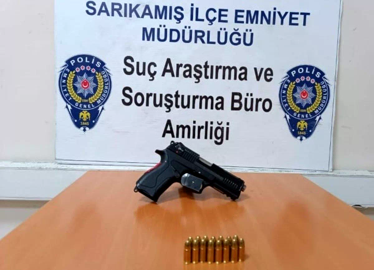 Sarıkamış’ta silah ele geçirildi