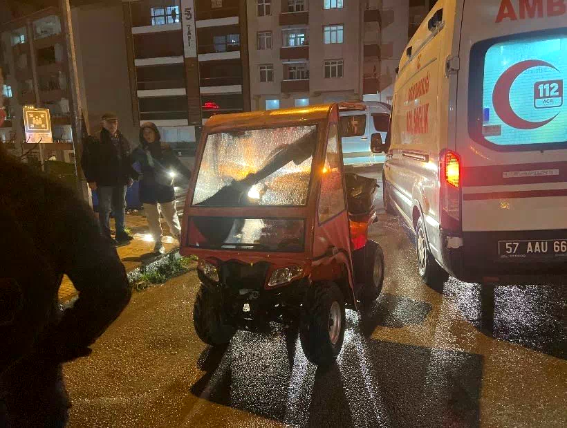 Sinop’ta ATV yayaya çarptı: 1 yaralı